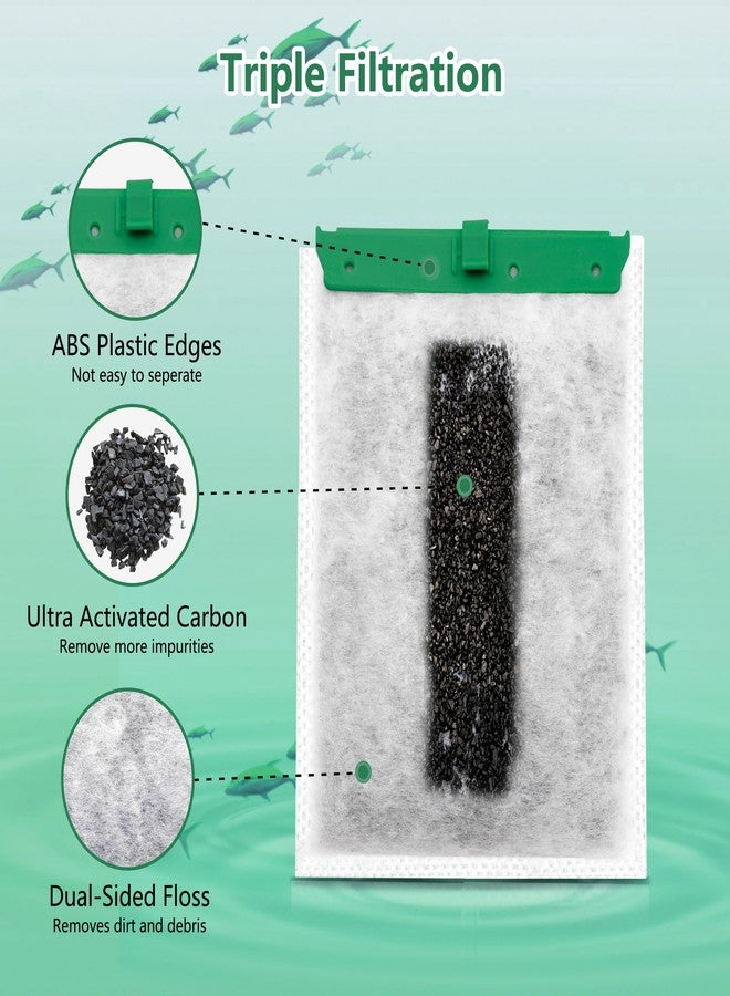 pewyoke Aquarium 10 Pack Medium Filter Cartridges Compatible with Whisper Filters 10i IQ10 PF10 Power Filters - Image 5